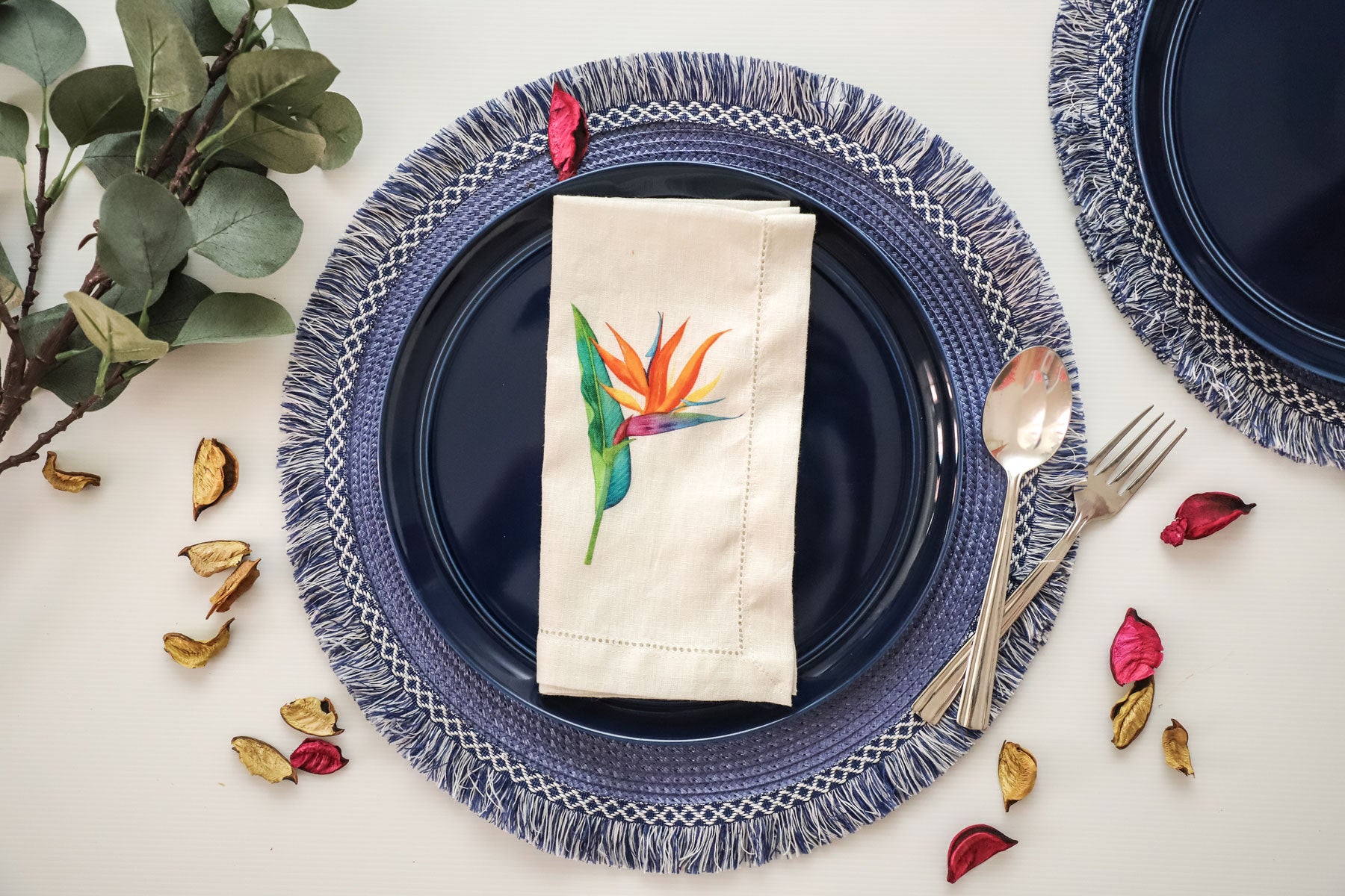 Birds of Paradise Linen Napkins