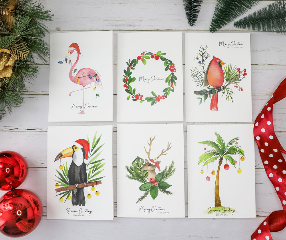 Singapore Assorted Christmas Cards (Set of 6)