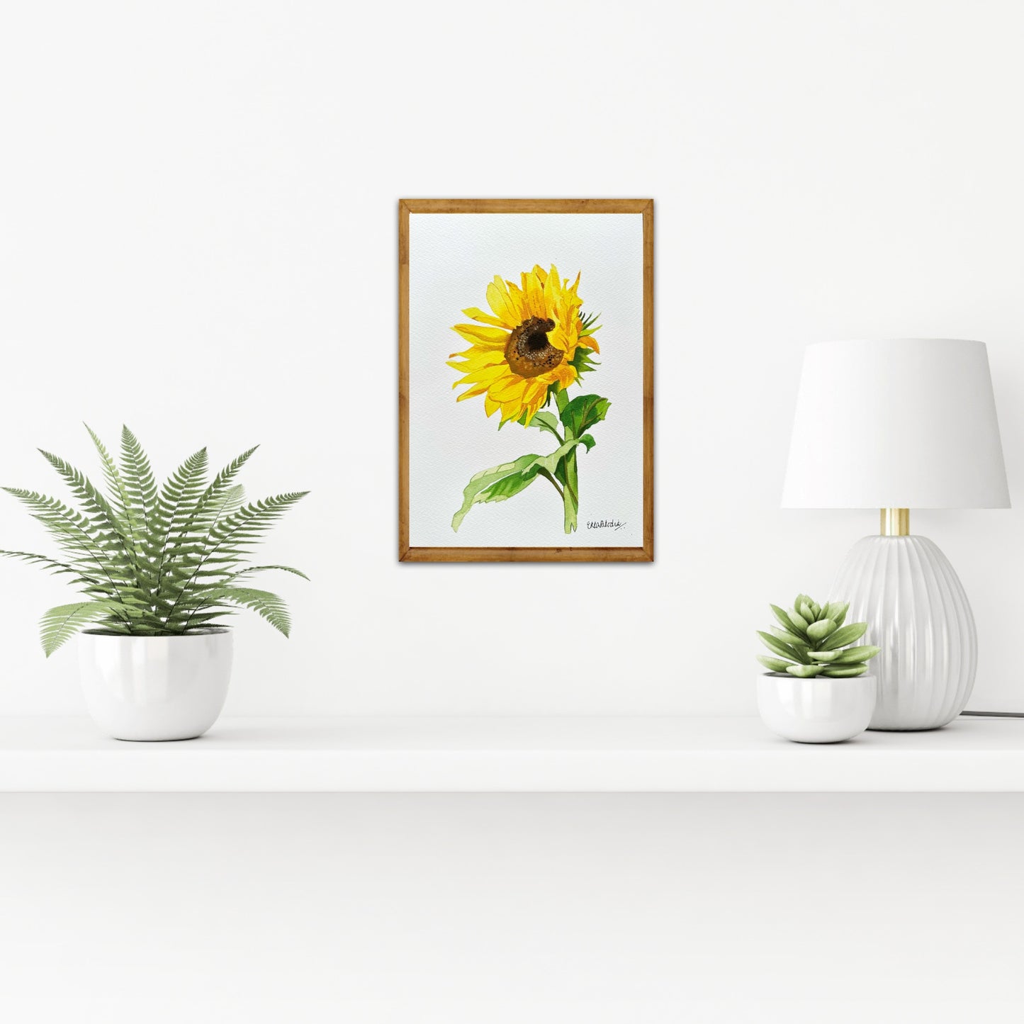 “Positivity” Sunflower Fine Art Print